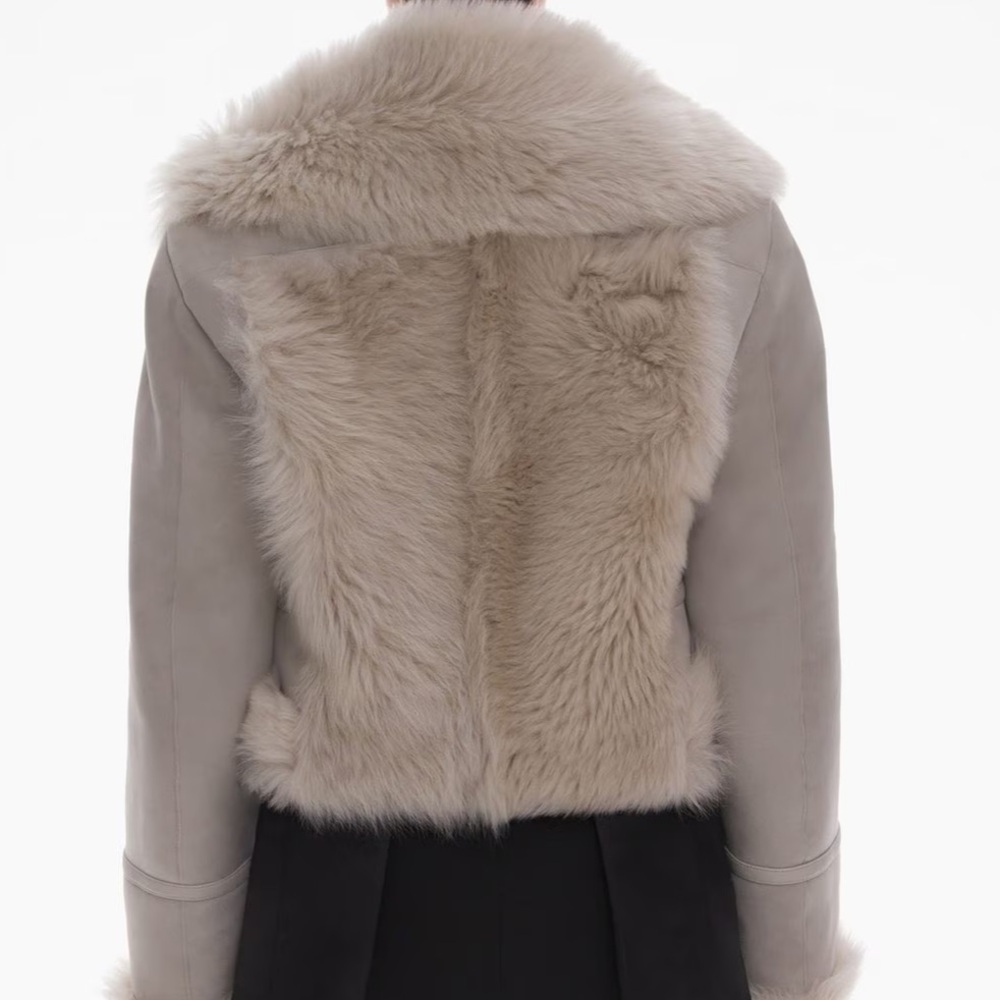 100% SHEARLING AVIATOR JACKET FROM HELMUT LANG - Picture 5 of 14